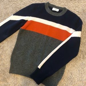 Frame Demin color block cashmere sweater